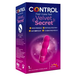 Velvet Secret ministymulator do stref intymnych o ergonomicznym kształcie Control