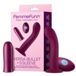Versa Bullet With S Sleeve wibrator z nakładką Dark Fuchsia FemmeFunn