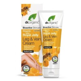 Royal Jelly Leg & Vein Cream łagodzący krem do ciężkich i zmęczonych nóg z organicznym mleczkiem pszczelim 200ml Dr.Organic