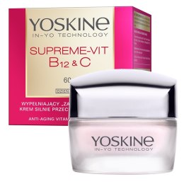 Supreme-Vit B12 + C wypełniający krem silnie przeciwzmarszczkowy do twarzy na dzień 60+ 50ml Yoskine