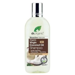 Virgin Coconut Oil Shampoo odświeżająco-regenerujący szampon do włosów kręconych i grubych 265ml Dr.Organic