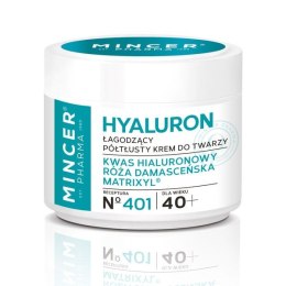 Hyaluron łagodzący półtłusty krem do twarzy No.401 50ml Mincer Pharma