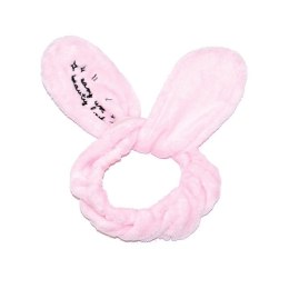 Bunny Ears pluszowa opaska kosmetyczna królicze uszy Jasny Róż Dr. Mola