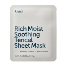 Rich Moist Soothing Tencel Sheet Mask regenerująca maska bawełniana na twarz 25ml Klairs
