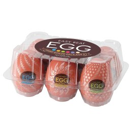 Easy Beat Egg Hard Boiled Package II zestaw 6 jednorazowych masturbatorów w kształcie jajka TENGA