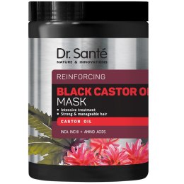 Black Castor Oil Mask regenerująca maska do włosów z olejem rycynowym 1000ml Dr. Sante
