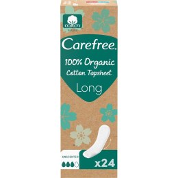 Organic Cotton Long wkładki higieniczne 24szt Carefree
