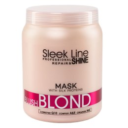 Sleek Line Blush Blond Mask maska do włosów blond z jedwabiem 1000ml Stapiz
