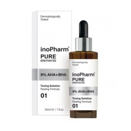 InoPharm Pure Elements 9% AHA+BHA Peeling peeling do twarzy z hydroksykwasami 9% AHA i BHA 30ml