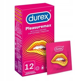 Durex prezerwatywy Pleasuremax 12 szt z wypustkami prążkami Durex