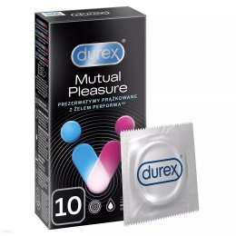 Mutual Pleasure prezerwatywy z wypustkami 10 szt prążki opóźniające wytrysk Durex