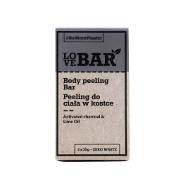 Love Bar Body Peeling Bar peeling do ciała w kostce Węgiel Aktywny & Limonka 2x30g