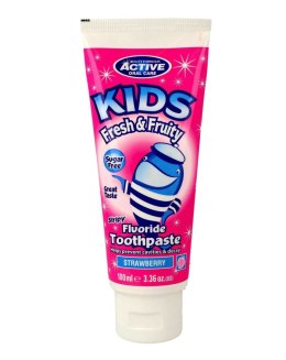 Active Oral Care Kids Fluoride Toothpaste pasta do mycia zębów dla dzieci z fluorem Strawberry 100ml
