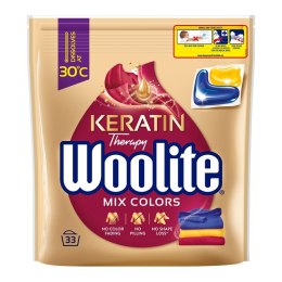 Keratin Therapy Mix Colors kapsułki do prania ochrona koloru z keratyną 33szt Woolite