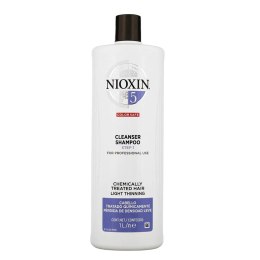 System 5 Cleanser Shampoo oczyszczający szampon do włosów lekko przerzedzonych i poddanych zabiegom chemicznym 1000ml NIOXIN